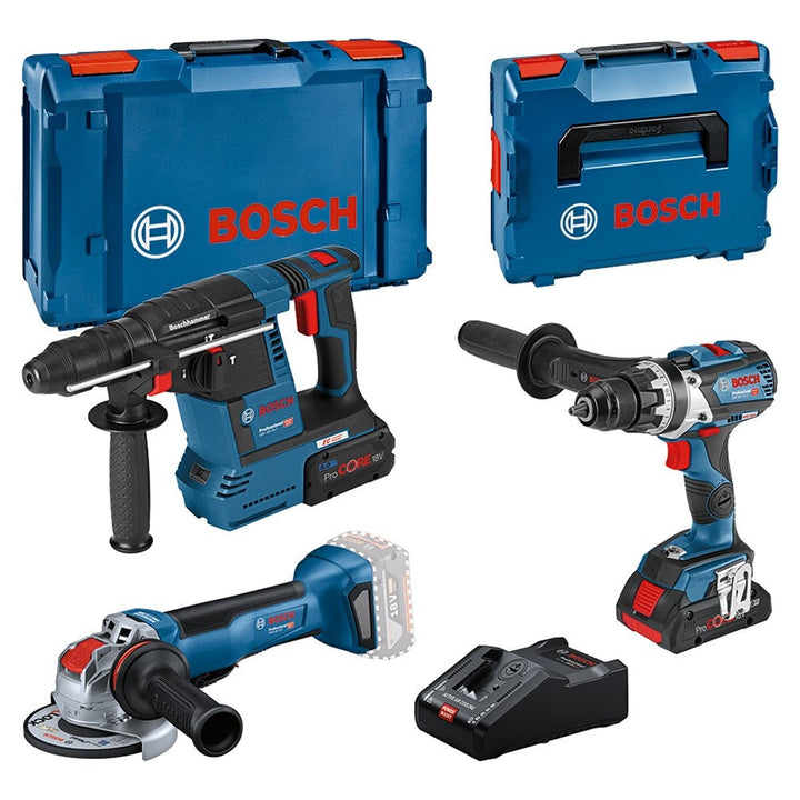 Bosch 3-delige Toolkit in L-Boxx 18V GSR GWX GBH