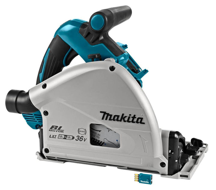 Makita DSP601ZJU 2x18 V Invalcirkelzaag 165 mm (accu cirkelzaag)