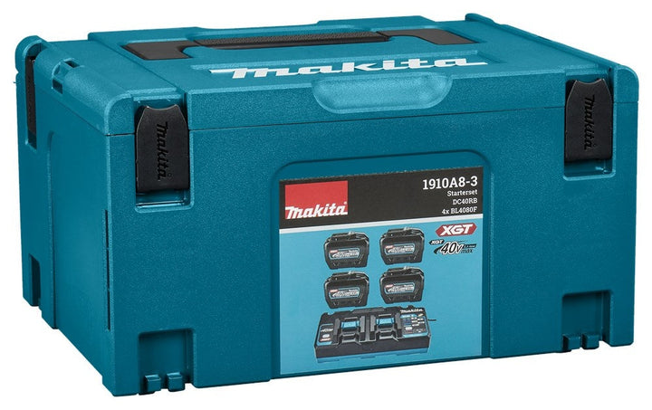 Makita 1910A8-3 Startset DC40RB 4xBL4080F